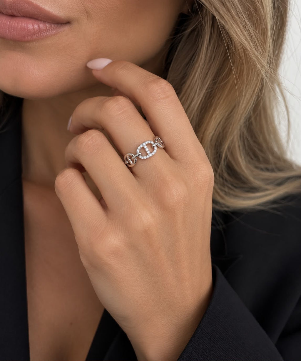 Bague Inaya argentée
